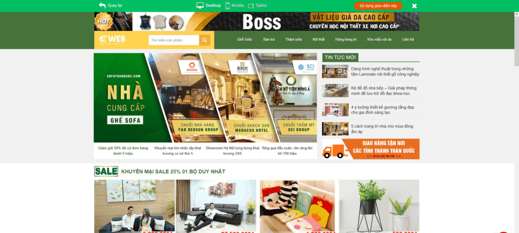 Chi phí và và mẫu thiết kế website bán hàng giá rẻ, chất lượng, chuẩn SEO thiet ke website ban hang