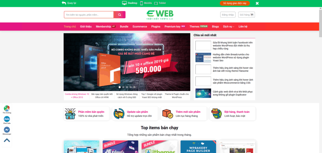 Chi phí và và mẫu thiết kế website bán hàng giá rẻ, chất lượng, chuẩn SEO Thiết kế website bán hàng