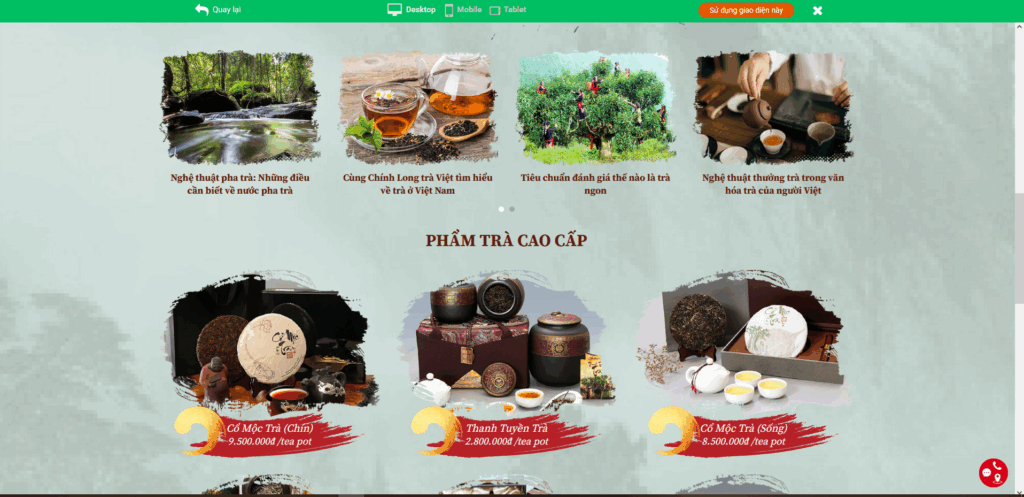 Chi phí và và mẫu thiết kế website bán hàng giá rẻ, chất lượng, chuẩn SEO Thiết kế website bán hàng