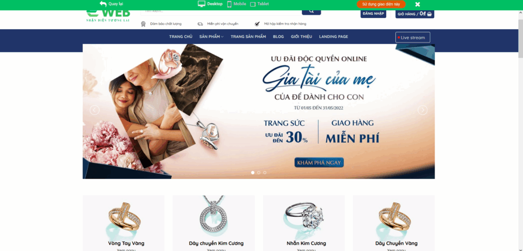 Chi phí và và mẫu thiết kế website bán hàng giá rẻ, chất lượng, chuẩn SEO Thiết kế website bán hàng