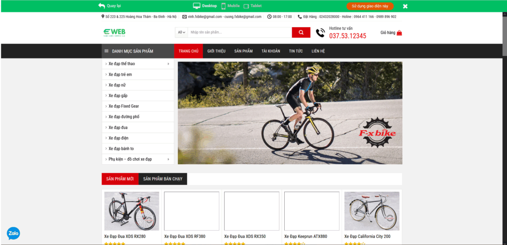 Chi phí và và mẫu thiết kế website bán hàng giá rẻ, chất lượng, chuẩn SEO Thiết kế website bán hàng